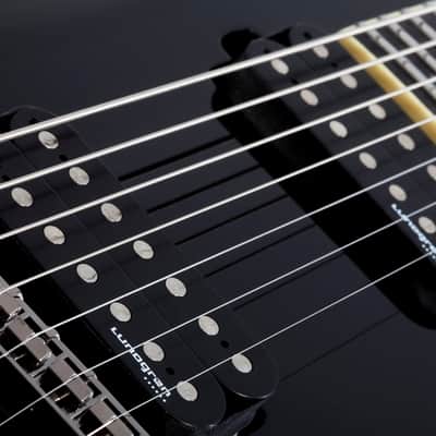 Schecter 2564 C-7 Blackjack Black Gloss Electric Guitar image 9