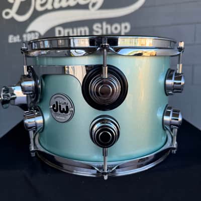DW Collector's Series 333 Pure Maple 7x10" Rack Tom in Seafoam Green Pearl Lacquer Custom w/ Chrome Hardware (Rm4) image 4
