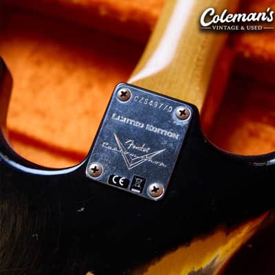 Fender Custom Shop Dual Mag II Stratocaster Relic 2020 - Black over 3-Color Sunburst image 5