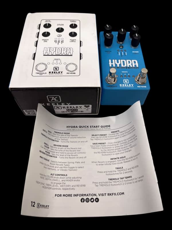 Keeley Hydra Stereo Reverb & Tremolo
