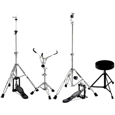 Ludwig LC190 Accent Fuse 5-Piece Complete Drum Set with Cymbals and Hardware, Black Sparkle image 2