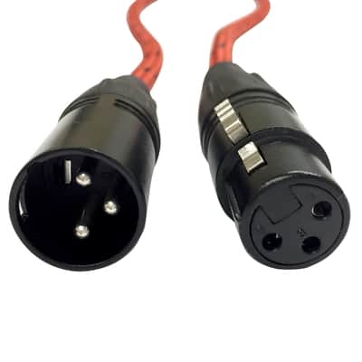 20 Foot 20' Female to Male XLR Microphone Mic Speaker Audio Cable Red 8 Pack image 6