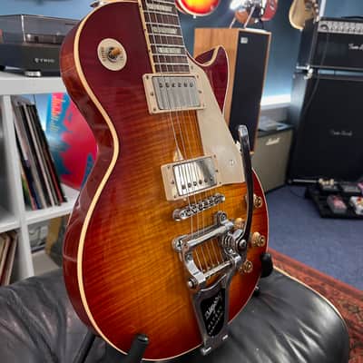 Gibson 1959 R9 Les Paul Standard Bigsby Vibrate Bare Knuckle Mules 2014 - Cherry Sunburst image 9
