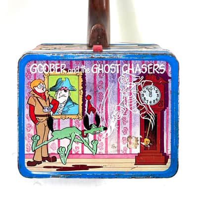 Awesomesauceguitars electric ukulele made from a vintage 70s lunchbox uke noise instrument The Inch High Private Eye 2025 - Nostalgia image 4