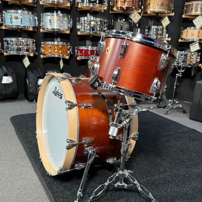 Ludwig Legacy Mahogany 3-Piece FAB 13/16/22 Drum Kit Set in Vintage Mahogany with Satin Natural Hoops image 3