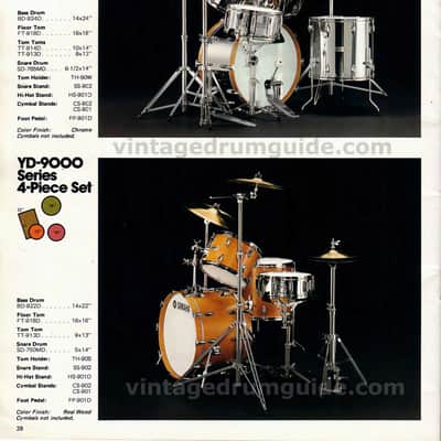 Yamaha YD-9000 Chrome 5-Piece Drum Kit • 1979 Pre Recording Custom Model! • Made in Taiwan • ATLANTA image 19