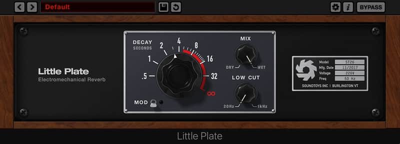 Soundtoys Little Plate Reverb image 1