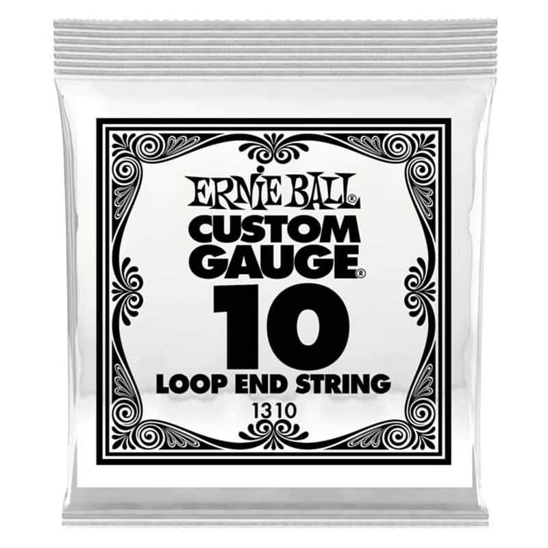 .010 Loop End Tin Plated Steel Custom Gauge for Banjo Mandolin Auto Harp Dulcimer Guitar Type String Works Great for Chinese 二胡 Spike Fiddle! image 1