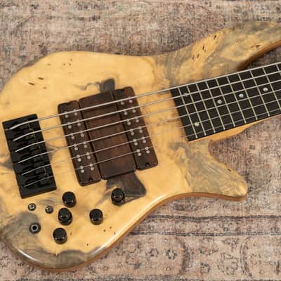 Manghini M3 6-String Bass - Buckeye Burl Top image 17