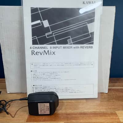 [Excellent] Kawai RevMix 4 Channel 8 Input Analog Mixer On-Board Reverb Effects w/ Original Box image 5