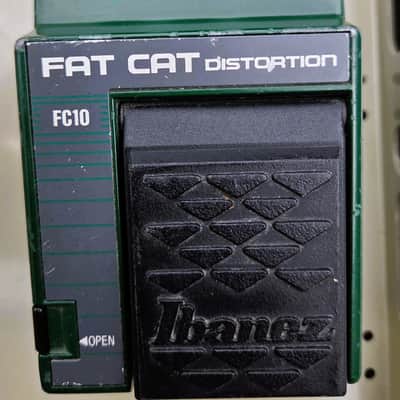 Ibanez FC10 Fat Cat Distortion Vintage Power Series RAT Effects pedal VG+ Green image 1