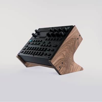 Elektron Module Stand in Walnut - 45 Degree Angle Edition - for Digitakt, Digitone, Syntakt, and Analog Heat image 1