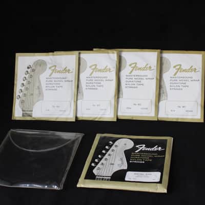 Fender original vintage Flatwound Bass strings full set. Candy case image 3