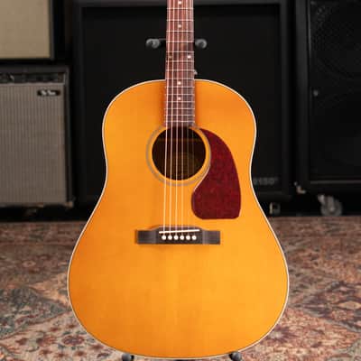 Epiphone J-45 Studio Acoustic/Electric Guitar - Natural with Gig Bag image 3