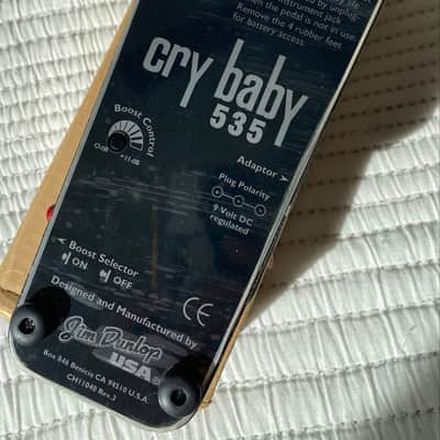Original Rev. 3 Dunlop BB535 Series Cry Baby Wah w/ box & plastic on bottom image 5