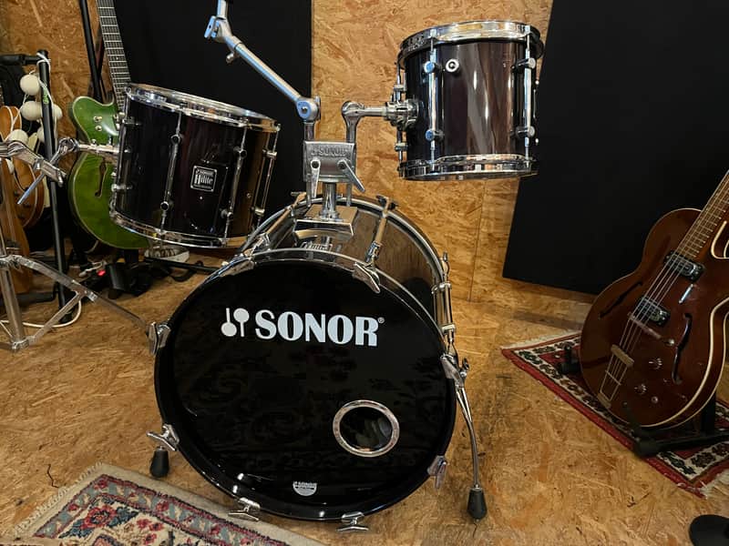 Sonor Hilite 20/10/14 Drum Set – Dark Violet – Vintage German Maple – EV Mics & dDrum Triggers image 1