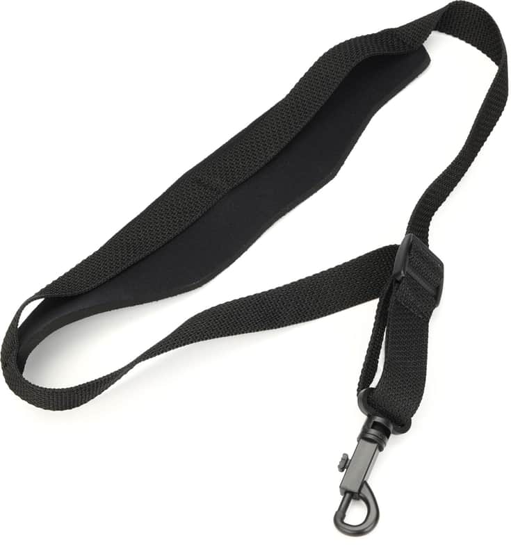 Levy's MP27BLK Classic Neoprene Saxophone Neck Strap - Black (2-pack) Bundle image 1