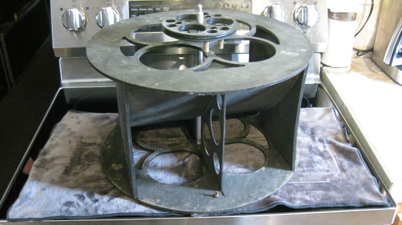 Leslie Speaker Lower Wooden Rotor w/belt Vintage 122, 145, 147 image 1