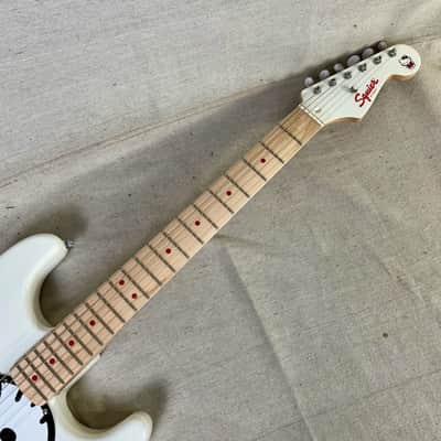 Squier Hello Kitty Stratocaster 2025 White Electric Guitar image 10