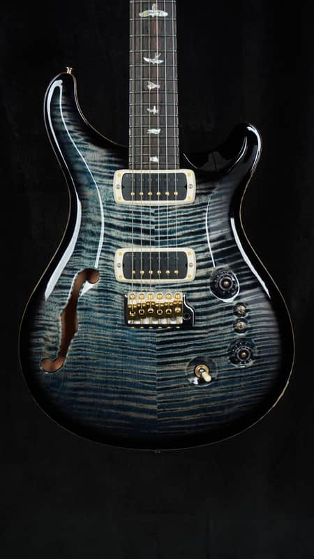 PRS 40th Anniversary Custom 24-08 Semi-Hollow Limited Edition in Faded Whale Blue Smokeburst image 1