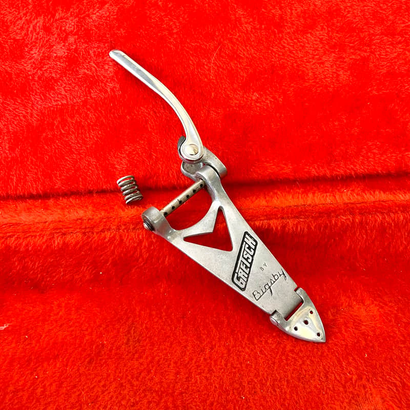Gretsch Bigsby B6 vibrato tailpiece c 1960 - Nickel Chet Atkins 6210 Nashville original vintage USA image 1