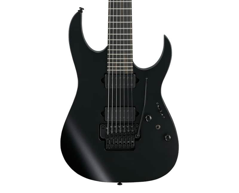 Used Ibanez RGRB720BKF RG Iron Label 7-String Guitar - Black image 1