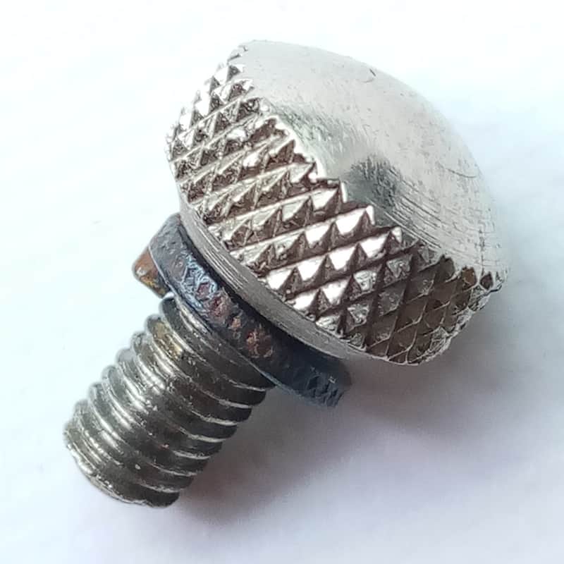 *Slingerland Nickel 3Point Throw-Off Extension Arm Threaded Knob Bolt Radio King imagen 1