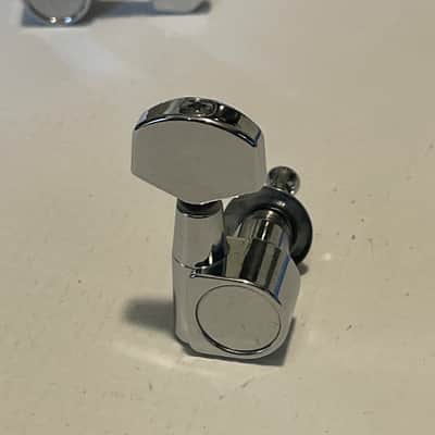 1990's Korean Era Ibanez RG & S Series Chrome Dual Pin Tuning Pegs Tuners 6 In LIne image 12