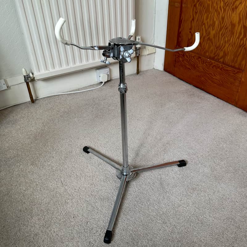 Premier Olympic Flush Base Snare Stand 1970s - Chrome image 1