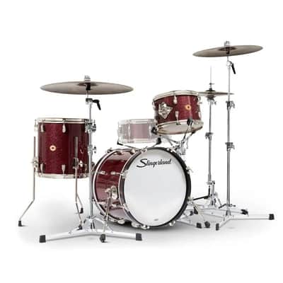 Slingerland Radio King 3pc Drum Set 18/12/14 Maroon Glass image 1