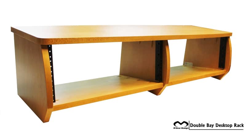 M Gear Design - Recording Studio Audio Equipment Desktop Double Bay Rack - 8u image 1