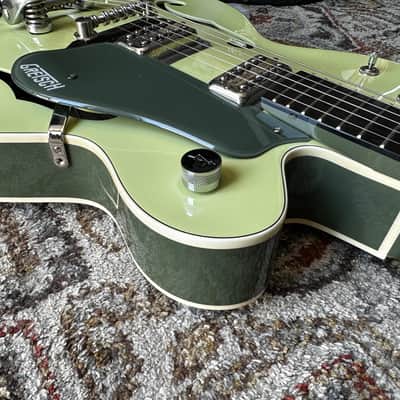 Gretsch G6118T Anniversary with Bigsby 2003 - 2016 - Smoke Green 2-Tone image 12
