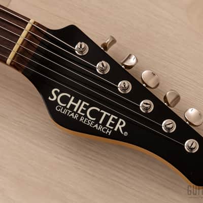 2011 Schecter AR-06 SH Offset Electric Guitar Black, Japan image 4