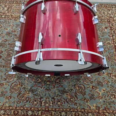Fibes/Corder/Darwin Clone 14x24 Bass Drum - Ruby Red (No Spurs) C013-33 image 2