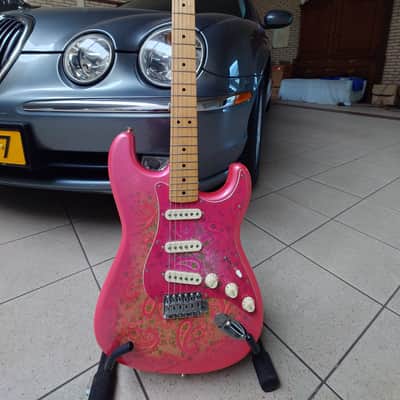 Fender Paisley Stratocaster 72 Made.in Japan 1995 - Pink Paisley image 1