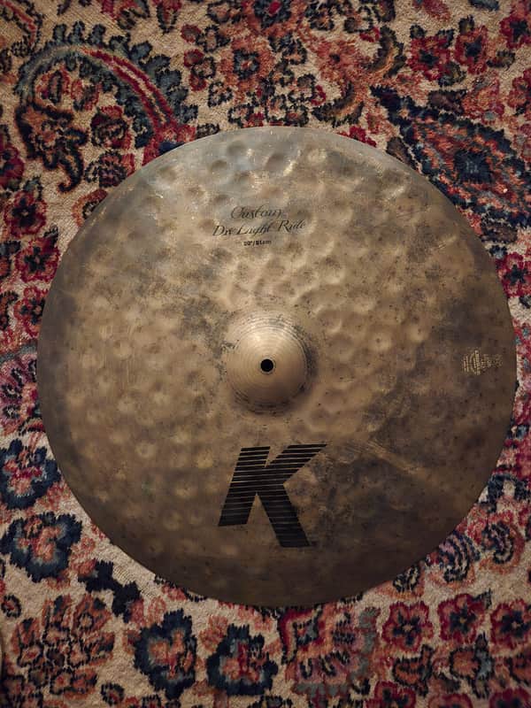 Barely Used Zildjian 20" K Custom Dry Light Ride Cymbal image 1