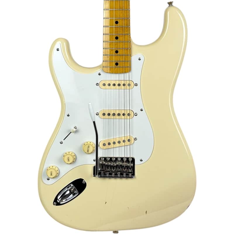 Fender Japan 57 Reissue Stratocaster Lefthand 2012 - Vintage White image 1
