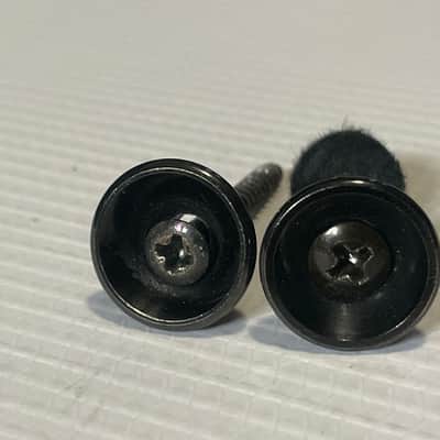 1990's Era Japan Jackson Professional Dinky Guitar Factory Black Oversize Strap Buttons image 2