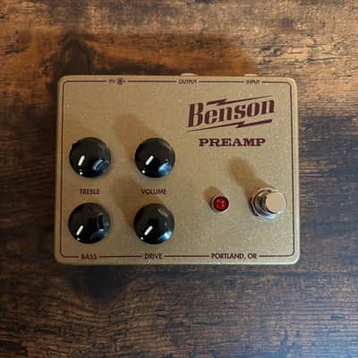Benson Amps Preamp Overdrive Boost Limited Gold Oxblood Guitar Pedal MINT image 2