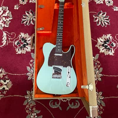 Fender American Ultra Luxe Telecaster 2021 - 2024 - Surf Green image 1