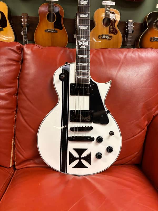 2024 ESP LTD Iron Cross James Hetfield Signature Snow White | Reverb