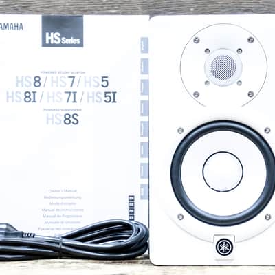 Yamaha HS5 (White) Powered Studio Monitor 2-Way Bi-Amp 5"Studio Monitor (Single) image 7