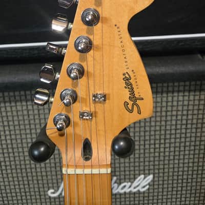 Squier Stratocaster Green and Gold Gridiron Standard Series Stratocaster 1998 image 17