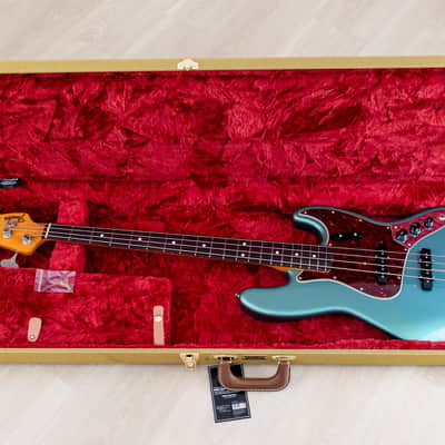 2000 Fender American Vintage '62 Jazz Bass Lake Placid Blue w/ Tweed Case image 21