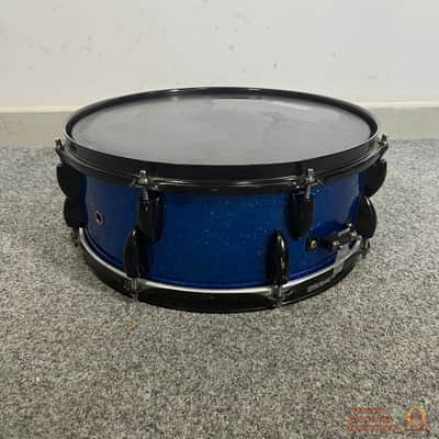 Dixon Predator 14x5,5 Birch/Mahagony Snare Drum - Blue Sparkle image 3