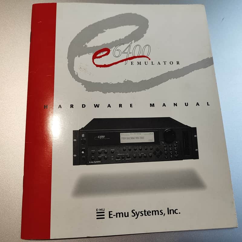 E-MU Systems E-6400 Owners Manual 1997 image 1