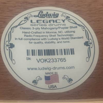 Ludwig Legacy Mahogany 3-Piece FAB 13/16/22 Drum Kit Set in Vintage Mahogany with Satin Natural Hoops image 17