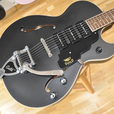 GUILD Starfire I Jet 90 Satin Black / Newark St. Collection / P90 Thinline Hollow Body / ISG210754857 image 1