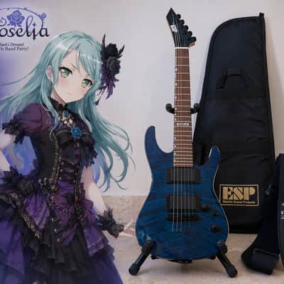 ESP BanG Dream! M-II SAYO Mini Roselia Guitar + Strap + ESP Gig Bag + Stand – Excellent image 1