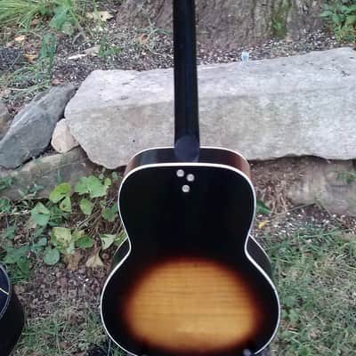 Kay 5160 1966 Sunburst acoustic guitar and case image 3